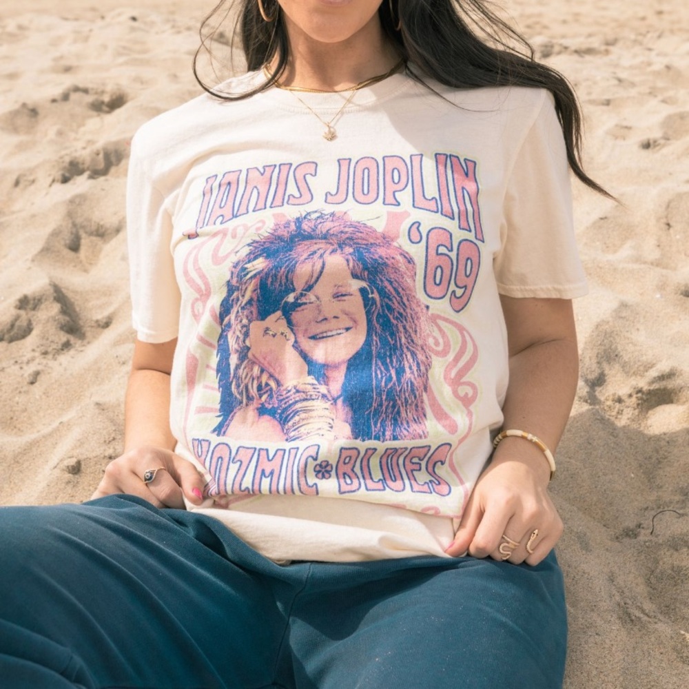 Janis Joplin Kozmic Blues Vintage Tee